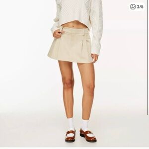 Sunday Best Cream Pleated Skirt